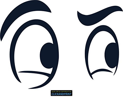 CLICKANDPRINT Aufkleber » Augen, 50x36,0cm, Metallic Moonlight • Dekoaufkleber/Autoaufkleber/Sticker/Decal/Vinyl