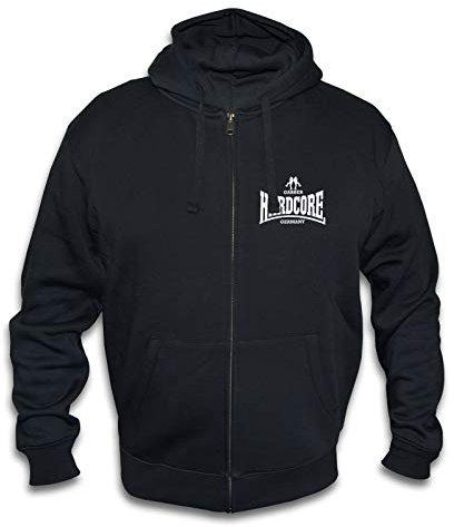 KNOW-MORE-STYLEZ Sweatjacke Hardcore Gabber Germany mit Kapuze (S)