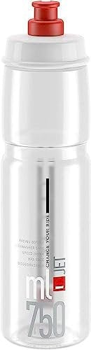 Elite S.R.L. Jet Trinkflasche, Kunststoff, Klar/Rot Einheitsgröße