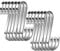 12 Pack S Hooks Stainless Steel S Shaped Hooks Heavy Duty Metal Hooks for Kitchen Utensils Office Bathroom Closet Workshop Garage Office Household Home Essential