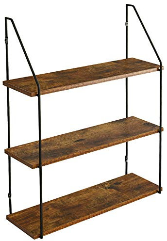 IBUYKE Wandregal, Schweberegal 3 Etagen, Wandboard für Bücher, 60x20.5x80cm, Dekorative Regale, Wandmontage, für Wohnzimmer, Küche, Flur, Schlafzimmer, Badezimmer RF-TM012