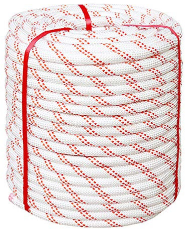 YJHH Bergsteigerseil 40m, Kletterseil Sicherheitsseil Bergseile, Kletterseil Mit Karabiner Für Das Klettern Im Freien, Turnhalle Drinnen, Feuerrettung, Höhenarbeiten