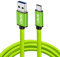 CBUS 1m Heavy-Duty Braided USB C Charger Cable Compatible with iPhone 15/Pro/Max/Plus, iPad Pro, iPad Air (2022/2021/2020), Samsung Galaxy Tab S8/S8+, S7 FE, S7/S7+, S6 Lite, Steam Deck (Green)