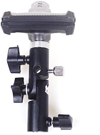 ANGEEK Reflector Clamp Clip Holder Light Stand Attachment Heavy Duty Metal Spring Clamp Holder with 5/8 Inch Bolts Max 5 cm Opening for Photo Studio Light Stand arm for Reflector Backdrop and More