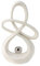 Mel-O-Design Elegante Skulptur mit Kugel in weiß Höhe 20 cm oder 30 cm - Dekoration Keramik - Figur Dekoobjekt modern (30 cm)