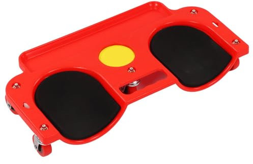 Uadme Rodilleras con Ruedas, Rodilleras Rodantes con Marco ABS de Alto Impacto, Almohadilla Multifuncional para Rodillas, 5 Ruedas Giratorias, Soporte para Bandeja de Herramientas