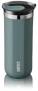 WACACO Octaroma Grande Vakuumisolierte Kaffeebecher, 15 fl oz (435ml), Doppelwandiger Edelstahl-Reisebecher mit Trinkdeckel, Blau