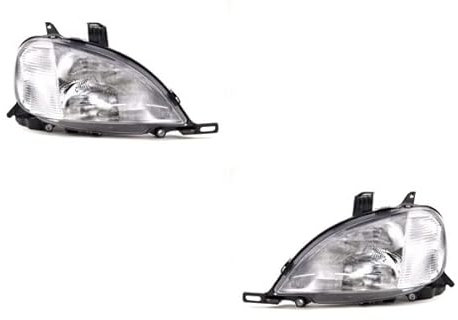Johns, Scheinwerfer Satz passend für Mercedes W163 Scheinwerfer M-Klasse 02/98-09/01 H7/H1/H3 Set links & rechts