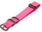 Stevenurr 18mm 20mm 22mm 24mm Nylon-Uhrenarmband Gewebtes Nylon-Streifenband mit schwarzer schwerer Ringschnalle, Rosa, 24mm