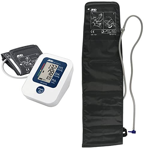 A&D Medical UA-651SL Upper Arm Blood Pressure Monitor with Larger Cuff & Large Cuff Arm Circumference Cuff 31 to 45cm