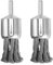 BaiNuo Knotted Wire Wheels Brush - 1 Inch Twisted Wire End Brush for Drill - 0.012'' Heavy Duty Power Wires Brushes for Metal Derusting, Paint Removal, Deburring 1/4inch Shank (2Pack)