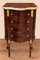 Casa Padrino Barock Nachtkommode Dunkelbraun/Gold - Handgefertigte Massivholz Kommode im Barockstil - Antik Stil Nachttisch - Beistelltisch mit 4 Schubladen - Barock Möbel
