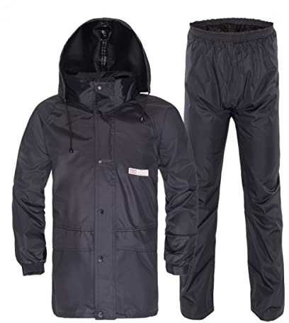 Ynport Crefreak Herren-Regenanzüge Outdoor-Regenausrüstung Wasserdichte Regenmäntel mit Kapuze Atmungsaktive Herren-Regenbekleidung Angeln Regenjacke und Regenhose, Navy Blau, XXL