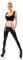 Zeralda Fashion Damen Thermo Hose Leggings High Waist Leggin Wet Look Lack Leder Optik Jeggings (as3, Alpha, l, x_l, Regular, Regular, Schwarz-211)
