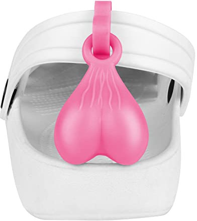AUAUY 2 PCS Krokodil-anhänger, Schuh Charms, Schuh-anhänger-zubehör Unverwechselbares Schuhzubehör, für Niedliche Schuhe, Dekoration für Kinder, Frauen, Erwachsene - Fluoreszierendes Rosa