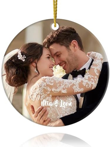iDIY Personalisierte Weihnachtskugel mit Foto - Personalisierte Geschenke, Weihnachtskugeln mit Bild und Name, Christbaumkugeln Selber Gestalten