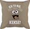 Kissen 50x50 - Karneval & Fasching - Ich tu nix Ich will nur Kekse - Keksmonster Cookie Monster Keks - 50 x 50 cm - Beige - verkleidet krummelmonster faschings tut carnival der karneva backen