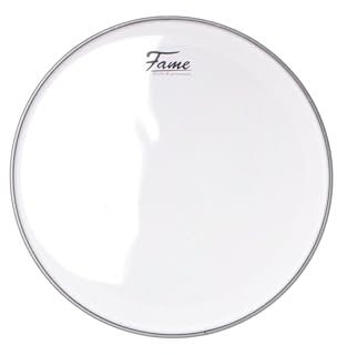Fame Classic A2 8, Clear Tom Batter Fell, Doppellagig, Transparent, Kunststoff, Robust, Langlebig, Prägnanter Tiefem Sound, Hohe Stimmstabilität