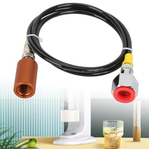 awliye CO2 Adapter Hochdruckschlauch, 1,5 m Soda Schlauchadapter Hochdruckschlauch, Tankadapter Standard Außenschlauch für Sodastream W21.8-14 CO2 Tank
