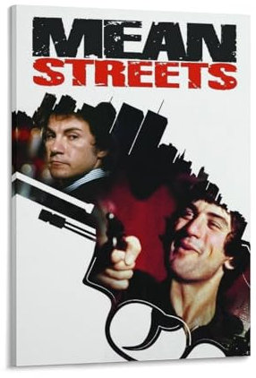 LIANGSHUANG American Neo-Noir Films Mean Streets Poster Heimdekor Poster Wandkunst Hängender Bild Druck Dekorative Malerei Poster 40 x 60 cm