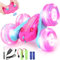 REMOKING Ferngesteuertes Auto Spielzeug ab 3 4 56 7 8 9 Jahre Junge Mädchen, 2.4Ghz RC Drift Car mit LED Blinken, Weihnachten Geburtstags Geschenke für Kinder, Indoor/Outdoor Alles Gelände (Rosa)