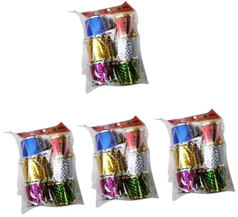 PRETYZOOM 24stücke Mini Weihnachtstrommel Aus Papier Hängend Für Weihnachtsdekoration Leicht Und Tragbar Langlebig Und Sicher Mit Hochwertigem Verschleiß Und Bruchfestigkeitsdesign