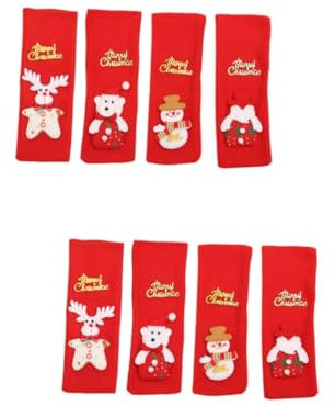 Cabilock 2 Set di Copribottiglie di Vino Motivo Natalizio Manica Festiva per Vino Rosso Decorazione della Casa per Le Vacanze 4 Pezzi * 2