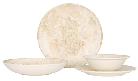Bonna Geschirrset (Medium) - Nacrous - 24 teilig - 6 Personen - Porzellan