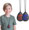2PCS Kaukette für kinder,Kau-Beißring-Halskette,Faukette für kinder adhs oder Erwachsene,Sensorische Kau-Halskette,Chew Necklace,Langlebiges und starkes Silikon-Kauspielzeug für Jungen und Mädchen