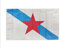 Bandera Galicia estreleira grande 150 x 90 cm para balcón con 4 ojales y 4 bridas (Estreleira)
