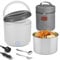 Monteka 100W Electric Lunch Box for Adults, Warming Soup & Meal, 1.2L Removable Lunch Container, Spill-Free, Dishwasher-Safe, 12V/24V/230V 3-in-1 Heated Lunch Box for Car Truck Office, Gifts for Lover