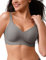 CLOSEMATE Soutien Gorge sans Armature sans Couture Col en V Push up Soutiens-Gorge 85 90 95 100 105 110 Brassiere Femme Respirant Doux Confortable pour Débardeur Tshirt en Noir Beige Gris Rose Brun