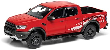 Corgi Druckguss-Modellfahrzeuge – VA15204 Ford Ranger Raptor X SE, True Red, Souvenirgeschenke für Männer und Frauen aus Großbritannien – Kleine Druckguss-Spielzeugautomodelle für Jungen