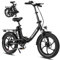 RCB Vélo électrique à Gros pneus de 20 Pouces avec Batterie Amovible de 36 V 15,6 Ah, 250 W, 25 km/h, autonomie de 80 km, vélo électrique Pliable pour Les navetteurs urbains