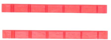 Qukaim 2Pcs Electric Guitar Nut Bone, 6 String Pre-Slotted Replacement for Strat, White, Guitar Nut Part, Suitable for Electric Guitar