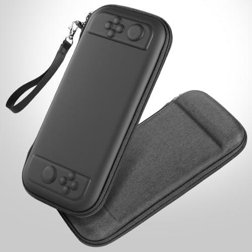 HSIEHMIEN Slim Tasche für Nintendo Switch 2 (2025), Harte Schutzhülle Tragetasche für Switch 2 mit 12 Spielkartenfächern, Hartshell-Tasche für Switch 2-Konsole und JoyCons