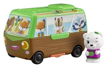 Klorofil Camping-Car Pocket Jouet Interactif Portable pour Enfants - Mini Maison Roulante avec Cuisine, Chambre et Salle de Bain - Aventure sur Roues Dès 18 Mois - Stimule l'imagination et la