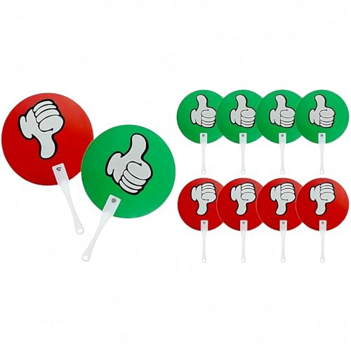 Hoite 10 palette per il voto in classe, per piccoli gruppi di insegnanti, sì o no, resistenti, facili da installare.