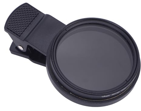 Tbest Filtre D'objectif de Téléphone à densité Neutre Variable ND2 400 pour Smartphones