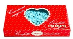 Confetti CUORICINI mignon CELESTE 1kg al cioccolato