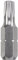 KWB 3 Bits 25 mm Tamper Torx 8 Industrial Steel 121608 (Tq 60 Stahl, ISO 1173, Antrieb C 6.3)