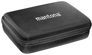 Mantona 21240 Hardcase Tasche für GoPro Action Cam Gr. M, schwarz ,