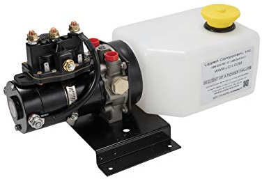 Lippert Hydraulikgerät mit 2QT Pumpenspeicher-Set – 141111, weiß, schwarz (Farbe der Kappe kann variieren)