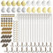 140pcs Fishing Lure Making Kit Spinner Making Kit Spoon Rigs Spinnerbaits DIY Acceessoires Shaft Clevis Treble Hooks Beads Craft Fishing Lure DIY Gear