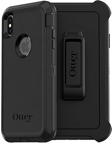 OtterBox Defender Series Schutzhülle für iPhone XS Max, ohne Bildschirme, frustfreie Verpackung, Schwarz