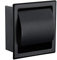 Aiboduo Papierhalter Modern Wandhalter matt schwarz 304 Edelstahl Bad Toilettenpapierhalter Rolle Papiertücherbox 2248MB