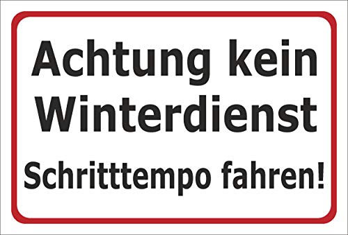 Melis-Folienwerkstatt Schild Schritt-Tempo Fahren - 60x40cm - 3mm Aluverbund – 20 VAR S00018-153-B