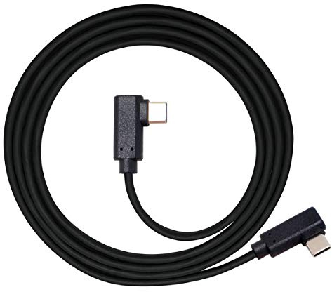 Cablecc USB-C Typ C bis Typ C Kabel Gen2 10 Gbit/s 65 W Dual 90 Grad Links rechts abgewinkelt Typ 1,8M