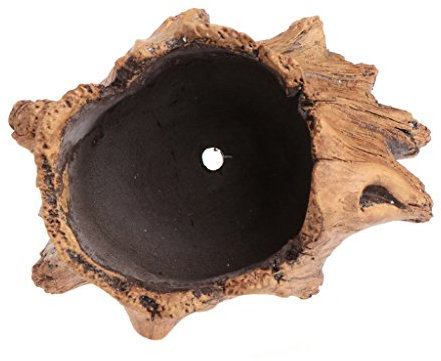 CADANIA Macetas, Maceteros imitación Madera de Cemento de Flores para suculentas Macetas Bonsai Decor-2