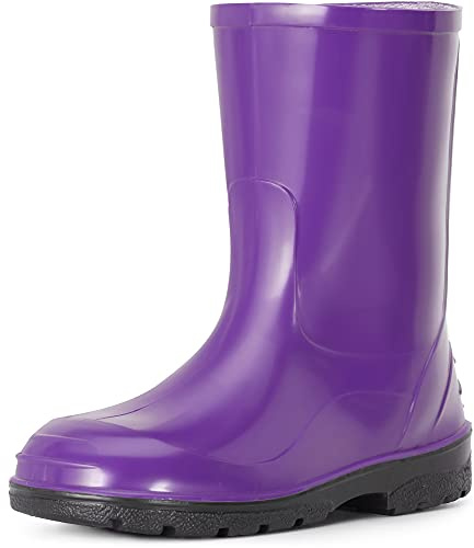 Ladeheid Gummistiefel Kinder Hohe wasserdichte Regenstiefel für Jungen und Mädchen LA-939
